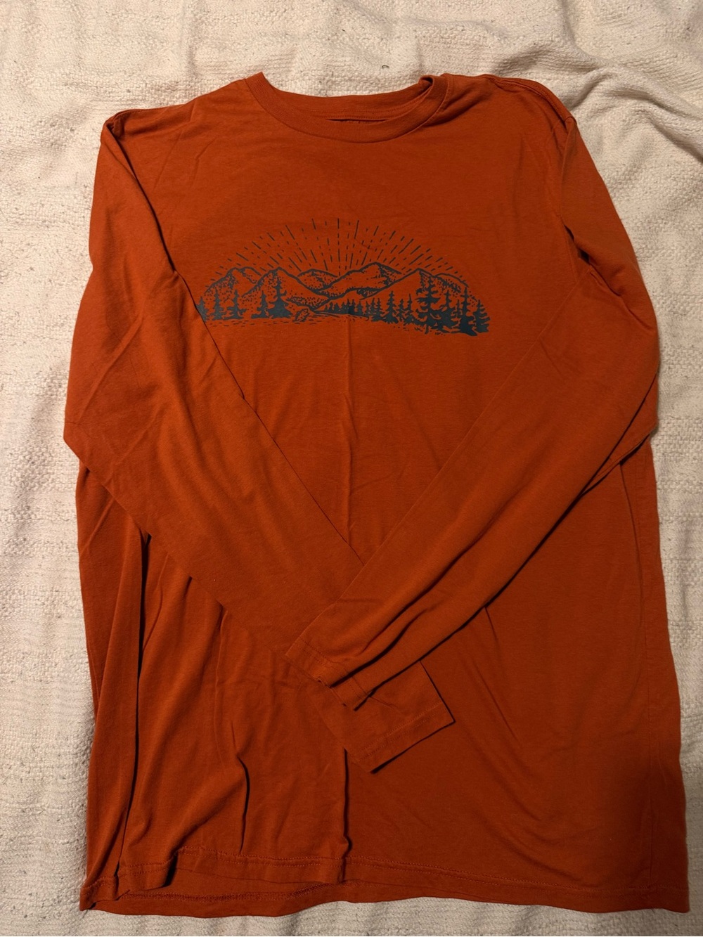 The Foundry Mountain Graphic Tee Rust Burnt Orange Men's Size XLT Big & Tall
